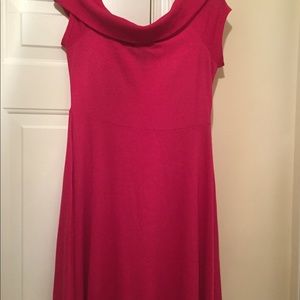 Stylish Ashley Stewart fuchsia dress